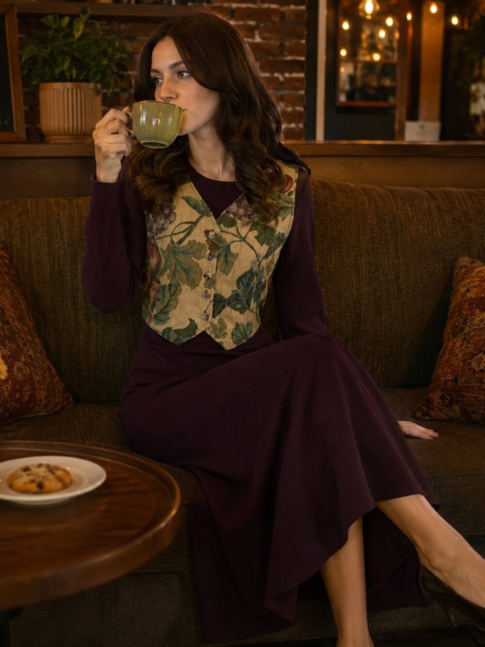 Whimsical Vested Vintage Dress